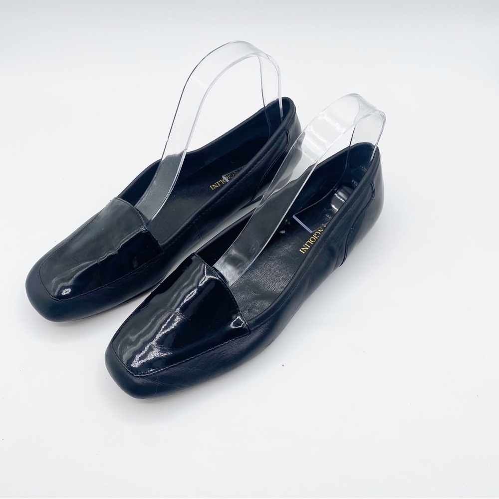 Enzo Angiolini Shoes Liberty Loafers Flats Black Size 6 M Leather Square Toe